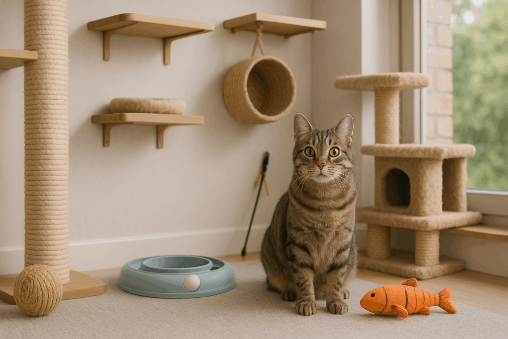 Enriquecimento ambiental para gatos