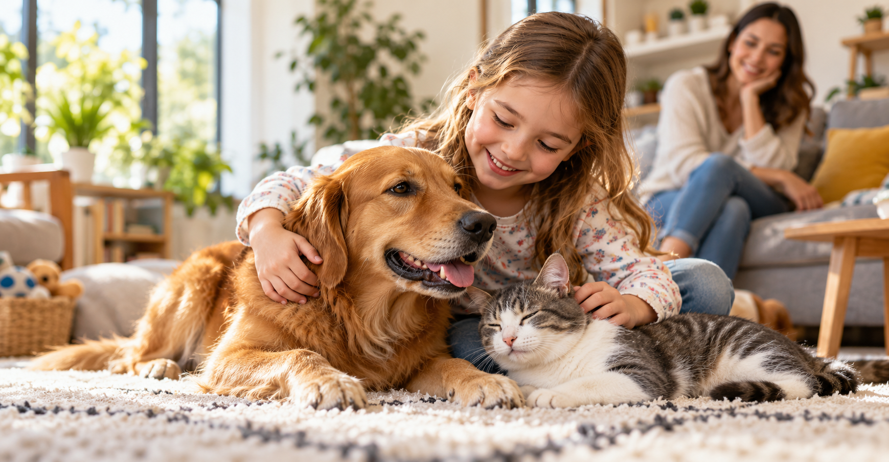 benefícios de ter pets na infância