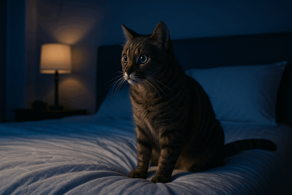 mudança de comportamento do pet a noite