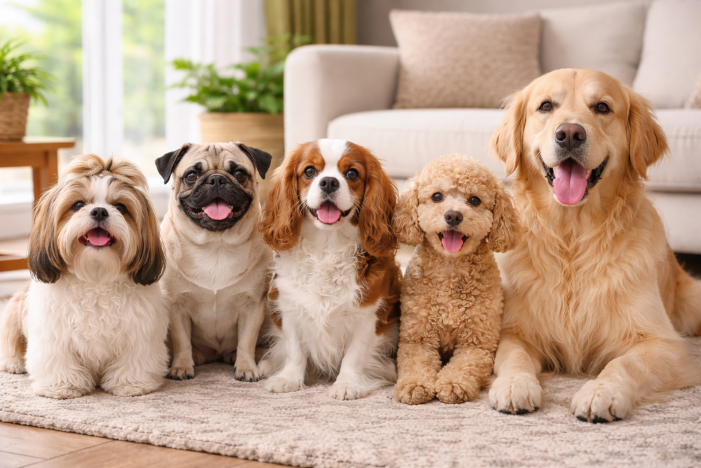 cães calmos para apartamento