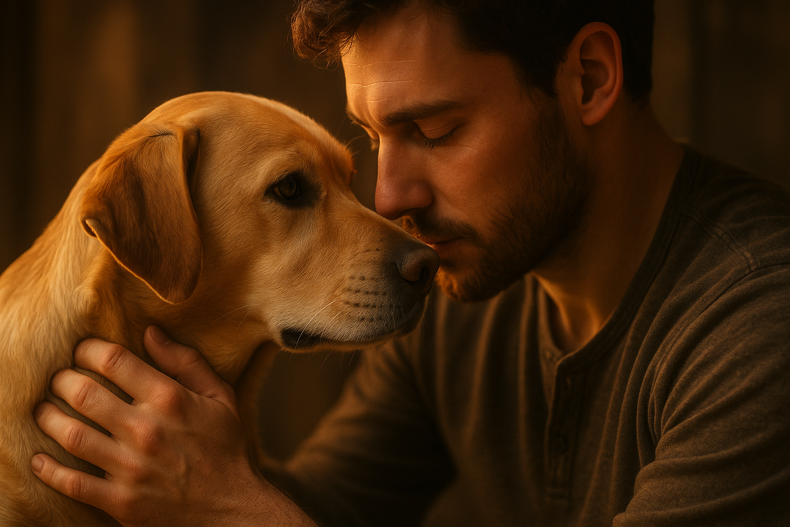 seu cão sente o que você sente.