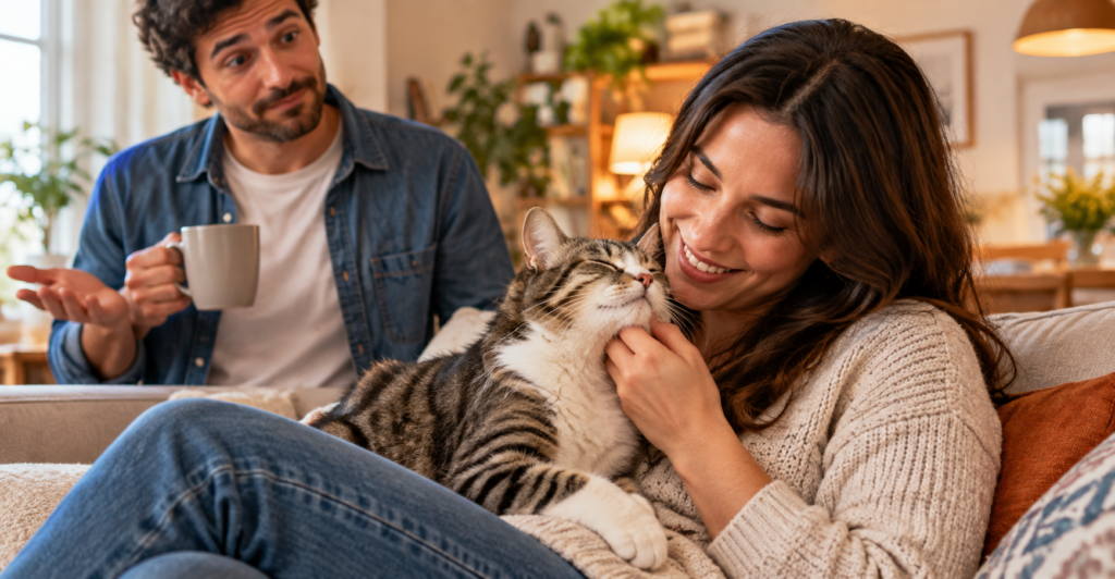 Pessoa favorita do gato: por que ele procura alguém da casa?