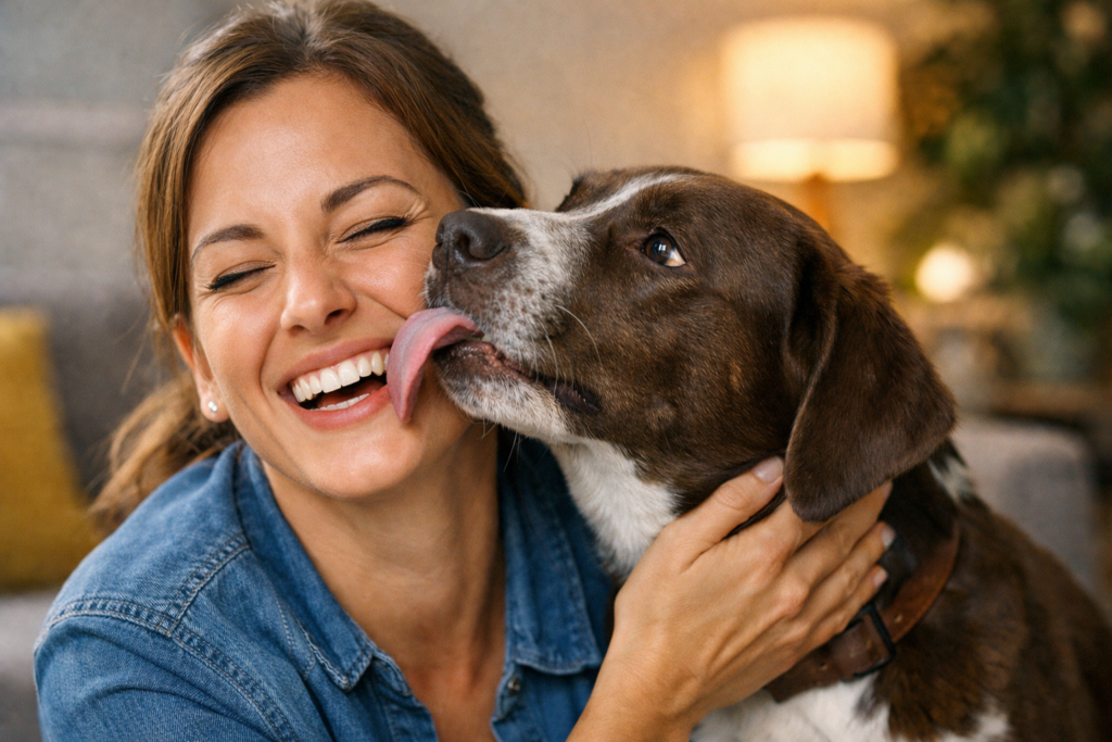 lambidas de cachorros