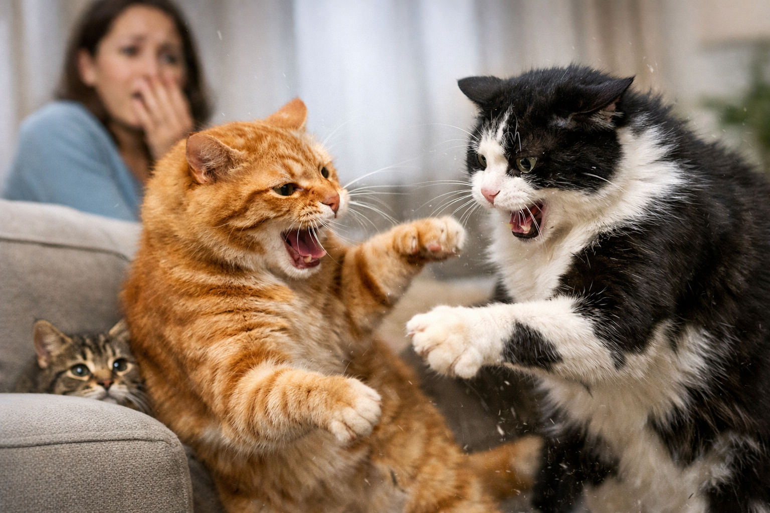 Briga entre gatos